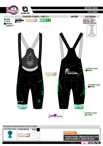 Culotte Corto PRO 3.1 - Negro