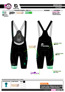 Culotte Corto PRO 3.1 - Negro 2