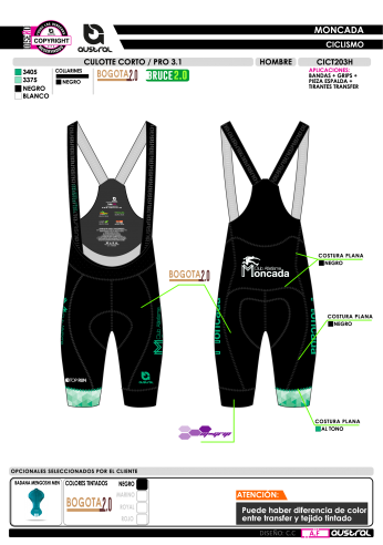 Culotte Corto PRO 3.1 - Negro