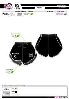 Pantalón Split PRO 2.0 - Negro 2