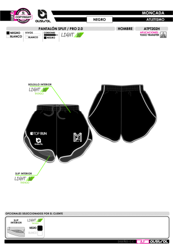 Pantalón Split PRO 2.0 - Negro