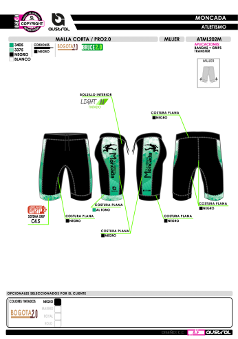 Malla Corta PRO 2.0 - Negro