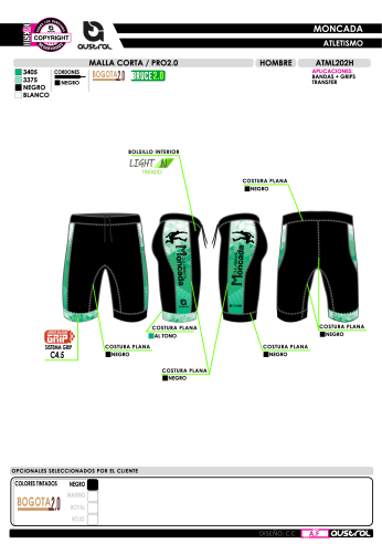 Malla Corta PRO 2.0 - Negro