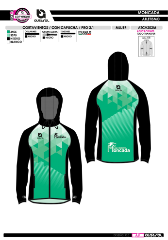 Cortavientos PRO 2.1 con Capucha - Negro