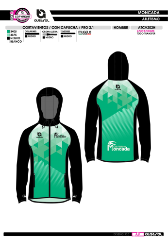 Cortavientos PRO 2.1 con Capucha - Negro