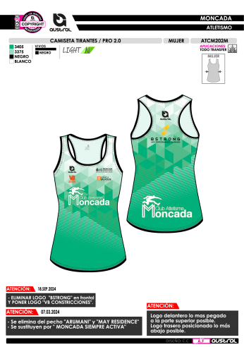 Camiseta Tirantes PRO 2.0 - Verde
