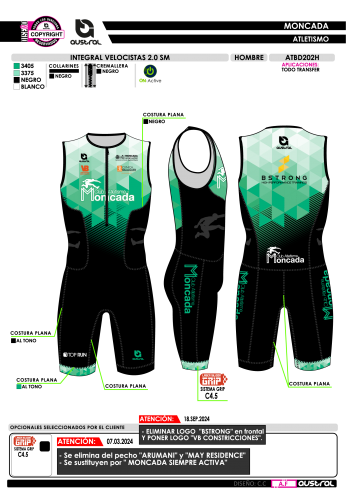 Integral Velocistas 2.0 SM - Negro