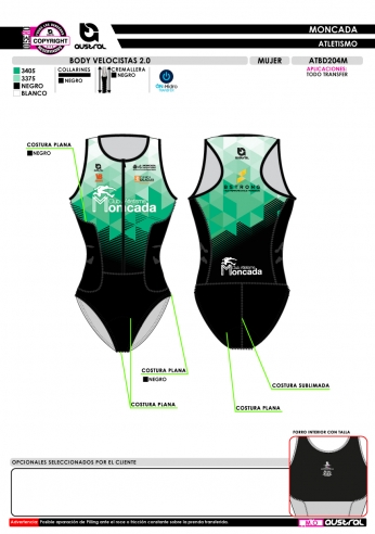 Body Velocista 2.0 - Verde