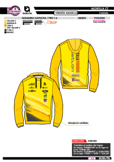 Sudadera Capucha PRO 1.6 -... 2