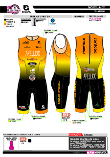 Tritraje PRO 2.0 - Naranja 2