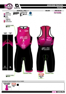 Tritraje PRO 1.1 - Fucsia 2