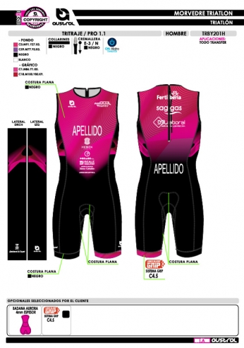 Tritraje PRO 1.1 - Fucsia