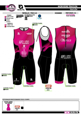 Tritraje PRO 2.0 - Fucsia