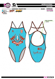 Bañador Tirante Fino - Azul 2