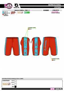 Malla Corta PRO 1.1 - Azul 2