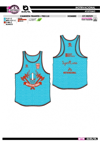 Camiseta Tirantes PRO 2.0 - Azul