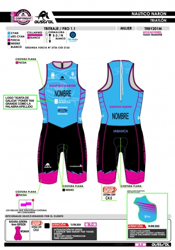 Tritraje PRO 1.1 - Azul