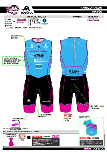 Tritraje PRO 1.1 - Azul