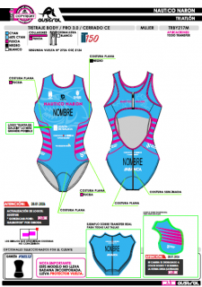 Tritraje Body 3.0 cerrado...