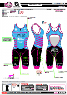 Tritraje PRO abierto 3.0 -...