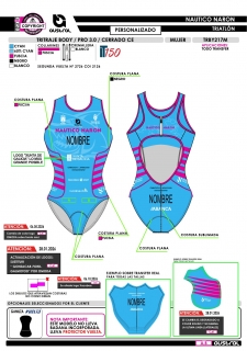 Tritraje Body 3.0 cerrado...