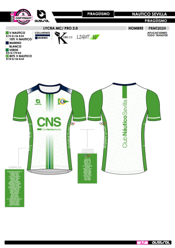 Lycra MC PRO 2.0 - Piragüismo - Blanco Lycra MC PRO 2.0 - Piragüismo - Blanco