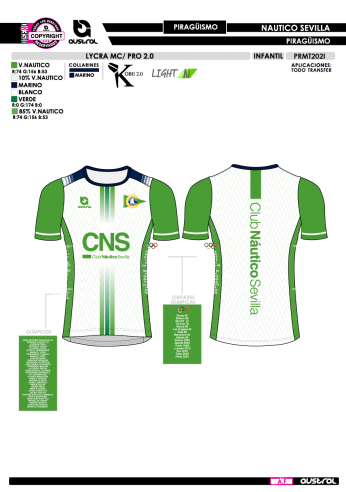 Lycra MC PRO 2.0 - Piragüismo - Blanco Lycra MC PRO 2.0 - Piragüismo - Blanco