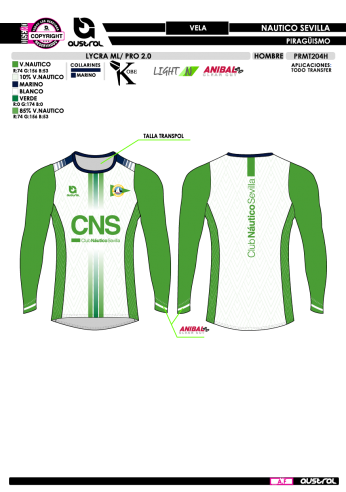 Lycra ML PRO 2.0 - Vela - Blanco Lycra ML PRO 2.0 - Vela - Blanco