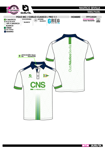 Polo MC PRO 1.1 Cuello Clásico - Blanco