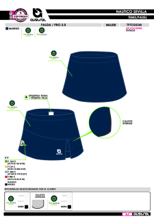 Falda PRO 2.0 - Marino 2