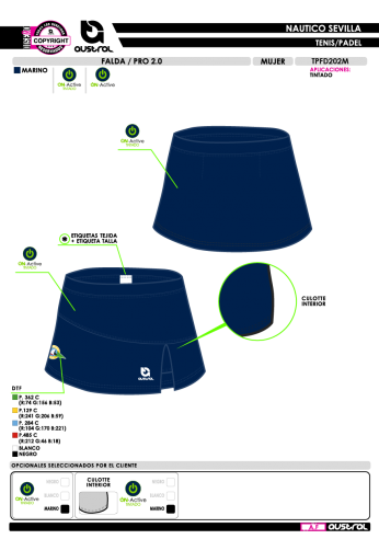 Falda PRO 2.0 - Marino