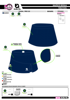 Falda PRO 2.0 - Marino 2