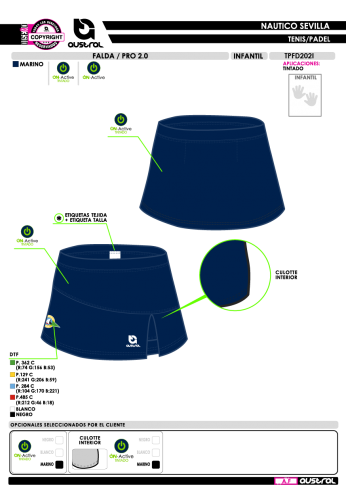 Falda PRO 2.0 - Marino