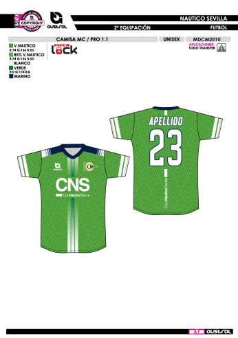 Camisa MC PRO 1.1 - 2ª Equip. - Verde