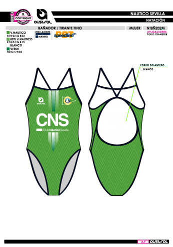 Bañador Tirante Fino - Verde Bañador Tirante Fino - Verde