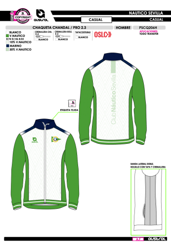 Chaq. Chándal PRO 2.3 - Casual - Verde Chaq. Chándal PRO 2.3 - Casual - Verde