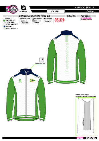 Chaq. Chándal PRO 2.3 - Casual - Verde Chaq. Chándal PRO 2.3 - Casual - Verde