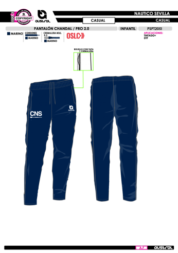 Pant. Chándal PRO 2.0 - Casual - Marino Pant. Chándal PRO 2.0 - Casual - Marino