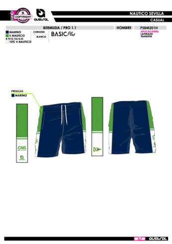 Bermuda PRO 1.1 - Casual - Marino