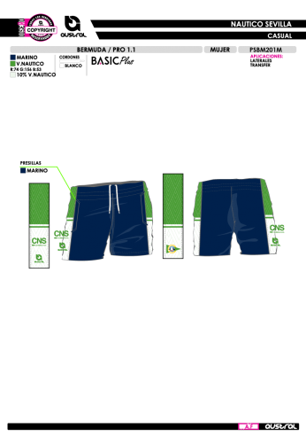 Bermuda PRO 1.1 - Casual - Marino