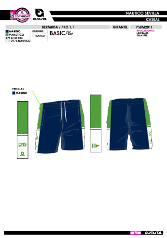 Bermuda PRO 1.1 - Casual - Marino Bermuda PRO 1.1 - Casual - Marino