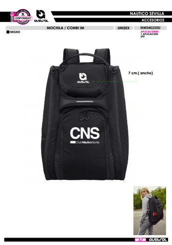 Mochila Combi IM - Negro