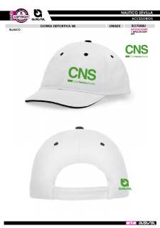 Gorra Deportiva IM - Blanco 2