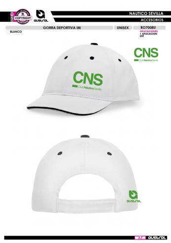 Gorra Deportiva IM - Blanco