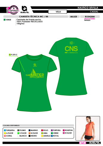 Camiseta Técnica MC IM - Vela - Verde