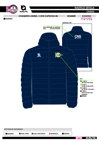 Chaqueta Ligera con Capucha IM - Marino Chaqueta Ligera con Capucha IM - Marino