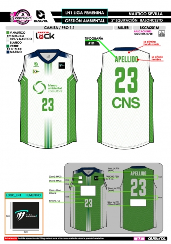Camisa PRO 1.1 - LN1 Fem - Blanco