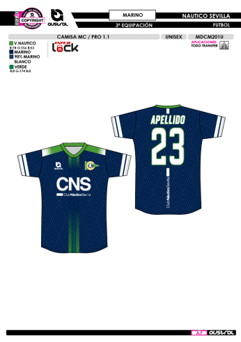 Camisa MC PRO 1.1 - 3ª Equip. - Marino