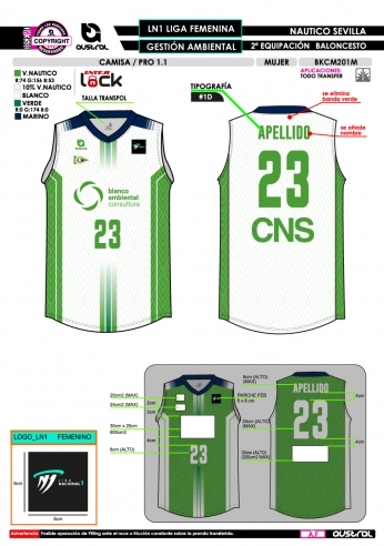 Camisa PRO 1.1 - LN1 Fem - Blanco