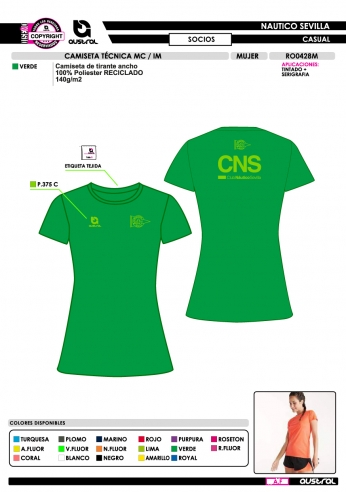 Camiseta Técnica MC IM - Natación -...